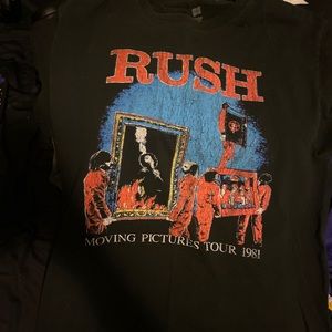 Rush vintage moving pictures shirt.